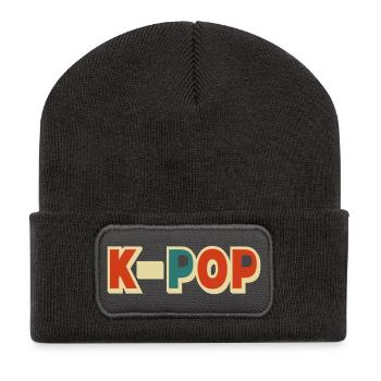 K-pop 5 customizable colors - Recycled Patch Beanie - dark grey - Front