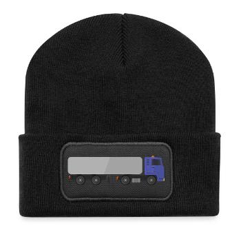 Tanklaster - Recycelte Patch Beanie - Schwarz - Vorne