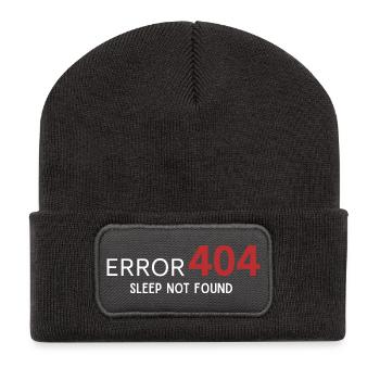 Erreur 404 Sommeil non trouvée – Schéma pour les développeurs - Beanie recyclé à patch - charbon - Devant