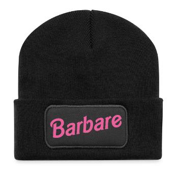 BARBARISCH! - Recycelte Patch Beanie - Schwarz - Vorne