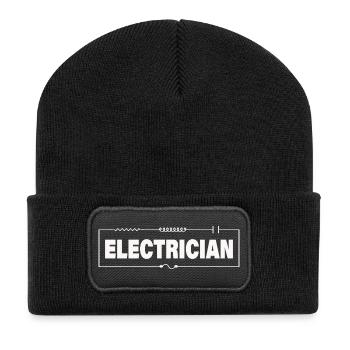 Electrician - Recycled Patch Beanie - black - Front