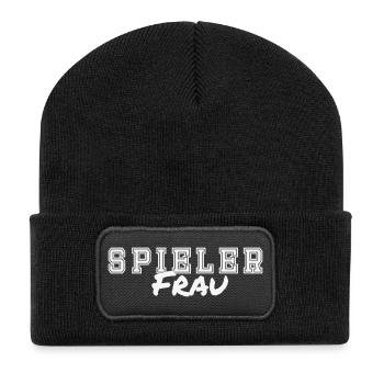 Épouse du joueur - Beanie recyclé à patch - noir - Devant
