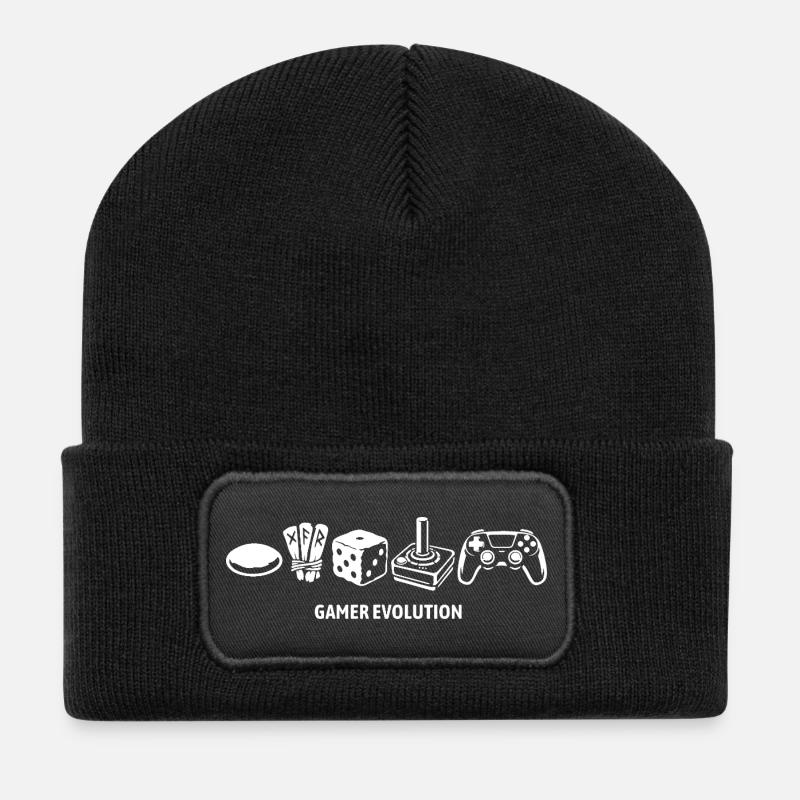 Évolution des contrôleurs | Joueurs - Beanie recyclé à patch - noir
