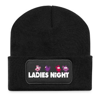 Ladies Night - JGA - Junggesellinnenabschied - Recycelte Patch Beanie - Schwarz - Vorne