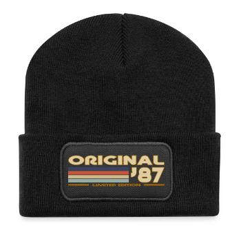 1987 - Recycled Patch Beanie - black - Front