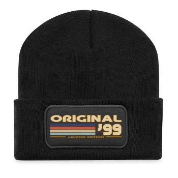 1999 - Recycelte Patch Beanie - Schwarz - Vorne