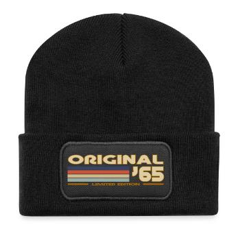 1965 - Recycled Patch Beanie - black - Front