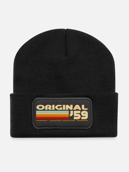 1959 - Beanie recyclé à patch - noir