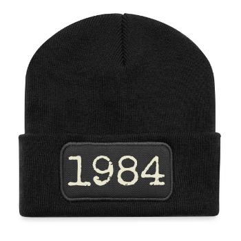 Geburtstagsgeschenk 1984 – Großartig seit 1984 - Recycelte Patch Beanie - Schwarz - Vorne