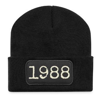 Cadeau Anniversaire 1988 - Génial depuis 1988 - Beanie recyclé à patch - noir - Devant