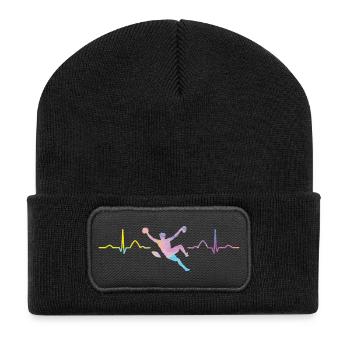 Boulderer heartbeat Bouldering Bouldering - Recycled Patch Beanie - black - Front