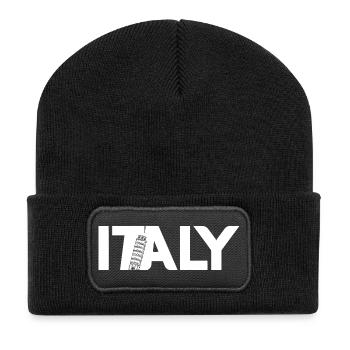 Italy Leaning Tower of Pisa Italians Italy - Recycled Patch Beanie - black - Front