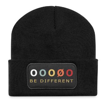 Ø Be Different Denmark Pride Norway Retro - Recycled Patch Beanie - black - Front