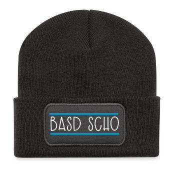 Basd scho Bayern Bayrisch - Recycelte Patch Beanie - Dunkelgrau - Vorne
