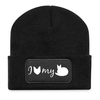 I Cat My Loaf  - Recycled Patch Beanie - black - Front
