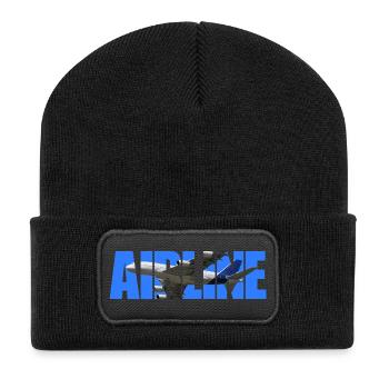 Compagnie aérienne A-380 - Beanie recyclé à patch - noir - Devant