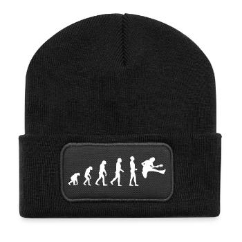 T-shirt drôle drôle d’Évolution d’un guitariste - Beanie recyclé à patch - noir - Devant