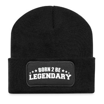 Born 2 be Legendary - Recycled Patch Beanie - black - Front