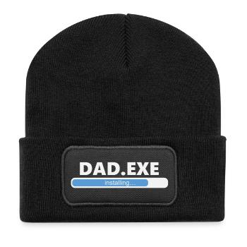 Installing Dad EXE (1055) - Recycled Patch Beanie - black - Front