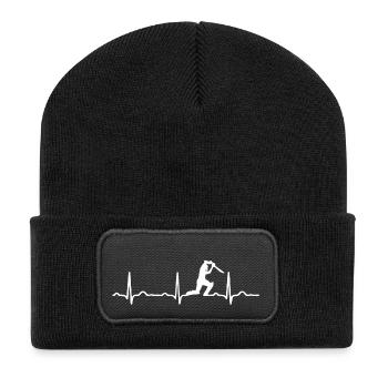 ECG HEARTS SWORDKILLS White - Recycled Patch Beanie - black - Front