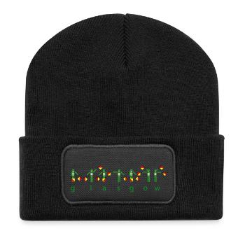 Glasgow Semaphore - Recycled Patch Beanie - black - Front
