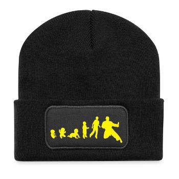 evolution qwan ki do self defense 2 - Beanie recyclé à patch - noir - Devant