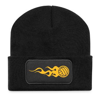 Volleyball - Beanie recyclé à patch - noir - Devant