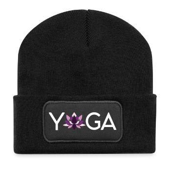 Joga - Recycelte Patch Beanie - Schwarz - Vorne