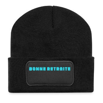 RETRAITE. RETRAITE. RETRAITEE. SENIOR. MAMIE. PAPY - Beanie recyclé à patch - noir - Devant