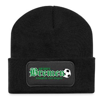 Bremen kämpfen und siegen - Recycelte Patch Beanie - Schwarz - Vorne