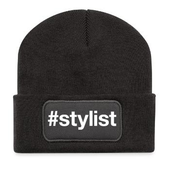 STYLIST Hashtag - Recycelte Patch Beanie - Dunkelgrau - Vorne