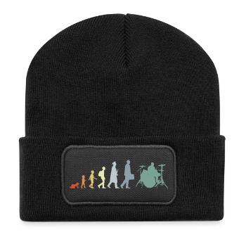 Drummer Evolution - Recycled Patch Beanie - black - Front
