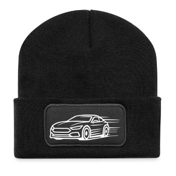 Voiture Voiture Icône - Beanie recyclé à patch - noir - Devant