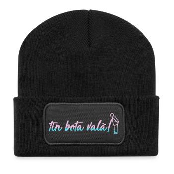 Abstract graphics in bright colors - Recycled Patch Beanie - black - Front