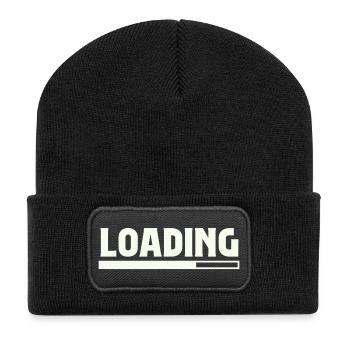 Chargement - Beanie recyclé à patch - noir - Devant