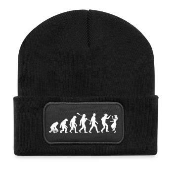 Vintage Evolution - Line Dance - Geschenk - Recycelte Patch Beanie - Schwarz - Vorne