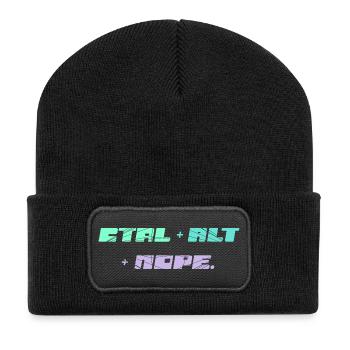 CTRL ALT NOPE - IT Motif - Recycled Patch Beanie - black - Front