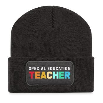 Pédagogue en éducation spécialisée - Beanie recyclé à patch - charbon - Devant