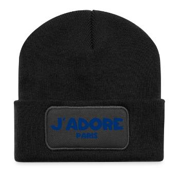 J´Adore Paris - I love Paris - France - Frankreich - Recycled Patch Beanie - black - Front