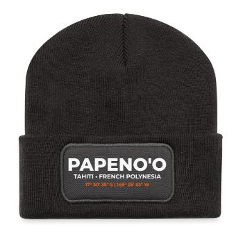 Papeno'o – Vulkanisches Gedächtnis - Recycelte Patch Beanie - Dunkelgrau - Vorne