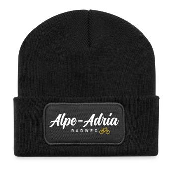 Alpe Adria Cycle Path - Recycled Patch Beanie - black - Front