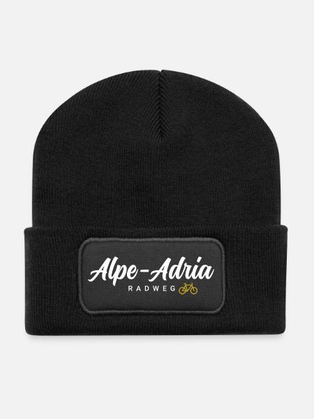 Alpe Adria Cycle Path - Recycled Patch Beanie - black