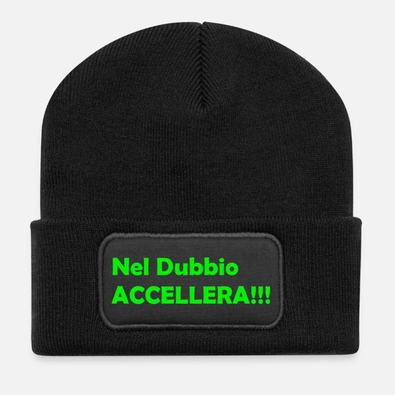 Nel_Dubbio_Accellera!!! - Recycled Patch Beanie - black
