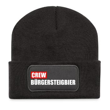 Équipe Bière sur le trottoir Voyage de contrôle local OKF - Beanie recyclé à patch - charbon - Devant