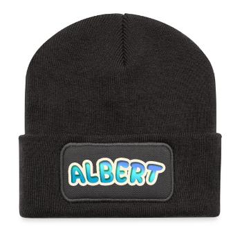 Albert als Beruf - Recycelte Patch Beanie - Dunkelgrau - Vorne