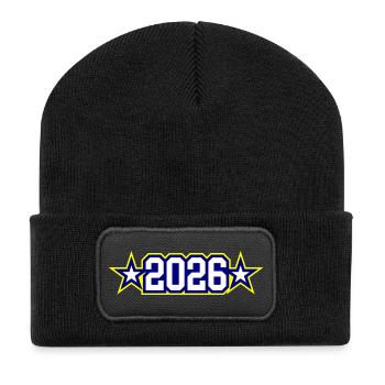 2026 year - Recycled Patch Beanie - black - Front