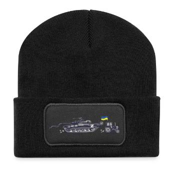 Ukraine Tractor Brigade - Recycled Patch Beanie - black - Front