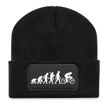 Cyclists Evolution for Cycling - Recycled Patch Beanie - black - Front