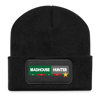 MadhouseHunter - Recycelte Patch Beanie - Schwarz - Vorne