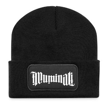 ILLUMINATI - Beanie recyclé à patch - noir - Devant